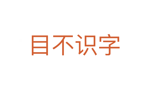 目不識(shí)字